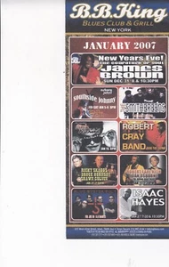 B.B. King Club NYC Enero - Mar 2007 Horario abierto a 16" x 9" James Brown - Imagen 1 de 3