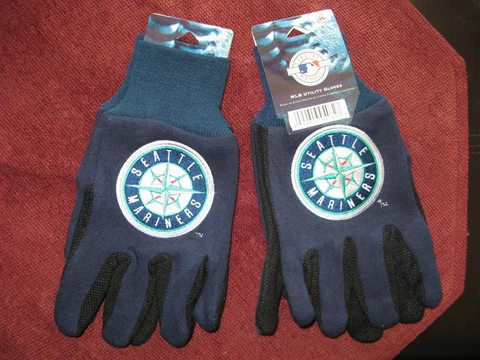TWO (2) PAIR OF SEATTLE MARINERS, SPORT UTILITY GLOVES FROM FOREVER COLLECTABLE Cover