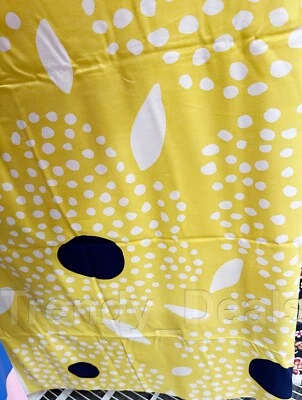 Tela precortada para cojines cortinas Ikea BUSKOPUNTIA amarillo/blanco/negro 59x118" Foto 1 de 4