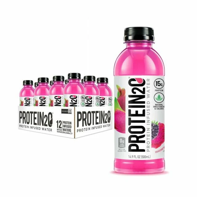 Protein2o Low Calorie Whey Protein Infused Water Drink - Dragonfruit/Blackbery