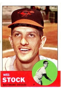 1963 Topps - #438 Wes Stock - Foto 1 di 2