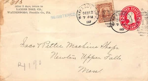 US Scott U411, used entire EDU with APEX cert, machine cancel Registered 1907 - Picture 1 of 3