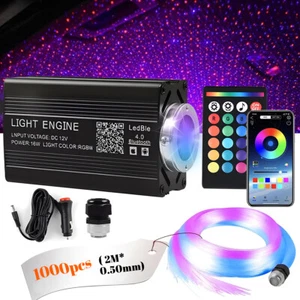 1000pc Car Home Headliner Star Light kit Roof Twinkle Ceiling Lights Fiber Optic - Bild 1 von 16