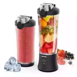 Portable USB - Rechargeable Waterproof Blender - 20 Oz Cup, Travel Lid,Xmas Gift - Picture 1 of 29