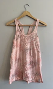 SMARTWOOL W's Merino 150 Base Layer Wool Blend Tank Top Shirt Pink Pattern XS - Picture 1 of 4