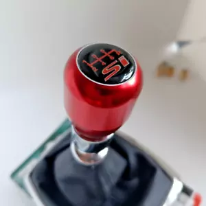RED ALUMINUM SI 6SPEED JDM SPORT SHIFT GEAR KNOB for CIVIC MKX MK9 MK8 ACCORD S - Bild 1 von 6