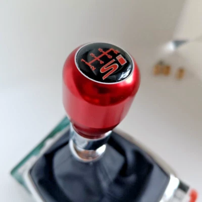 RED ALUMINUM SI 6SPEED JDM SPORT SHIFT GEAR KNOB for CIVIC MKX MK9 MK8 ACCORD S - Image 1 of 4