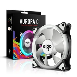 Aigo 120mm Aurora RGB LED Case Fan High Performance High Cooling Cooler - Picture 1 of 7