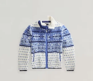 Neu Polo Ralph Lauren Fair Isle Fleecejacke Mädchen Größe 16 XL - Bild 1 von 2