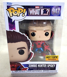 Funko Pop! Marvel What If...? Zombie Hunter Spidey #947 Hot Topic With Protector