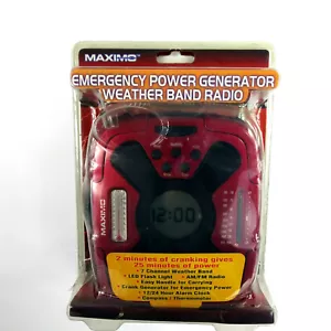 Maximo Concepts Weather Band Radio Emergency Power Generator Emergency Prepared - Picture 1 of 5