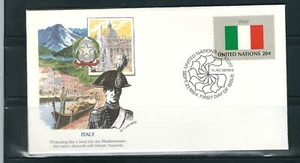 United nations 1984 Flag Series SC # 428 Italy FDC. Fleetwood  - Picture 1 of 1