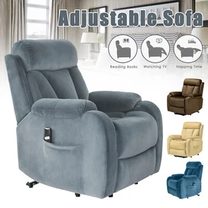 Elderly Electric Power Lift Recliner Chair Sofa Living room w/ Remote Control US - Picture 1 of 34