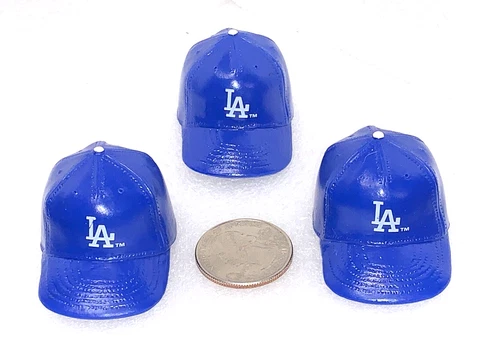 Lot of 3 Los Angeles Dodgers Vintage 1990s Mini Baseball Gumball Helmets New! Cover