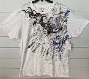 Karl Jeans White Graphic Tee T-shirt Men's 2X - Picture 1 of 10
