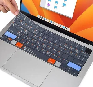 Shortcuts Keyboard Cover for Macbook Pro 14" 16" M3/m2/m1 A2918 A2992 - Picture 1 of 6