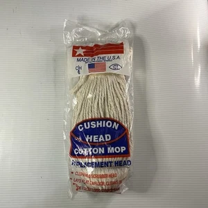 Cushion Head Cotton Mop Replacement Head #32 Scrubber Threaded Screw On JW Mfg - Picture 1 of 6