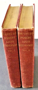  The Life of Robert Louis Stevenson by Graham Balfour-1901-Two Volumes Book Set. - Picture 1 of 12