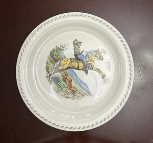 Rara piastra vintage Roy Rogers and Trigger 9,25" di Rodeo Universal USA Cowboy - Foto 1 di 5