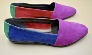 Glacee Multi Suede 8.5AA Flats - Picture 1 of 9