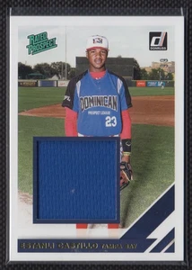 2019 Rated Prospect Material Estanli Castillo Blue Jersey Tampa Bay Rays #RPM-EC - Picture 1 of 2