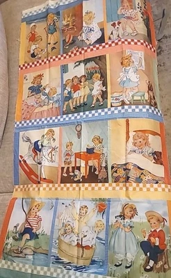 Story Time American Jane Pattern By Moda Fabric Panels 100% Cotton #21790 24x43  - Image 1 of 4