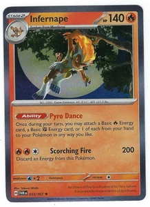 #033/167 Infernape Rare | SV06: Twilight Masquerade NM - Picture 1 of 2