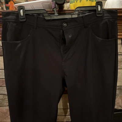 Gently Used- Tapered PUMA 101 5 Pocket Golf Pants 38x34 BLACK - Image 1 of 4