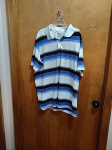 Adidas Golf Pure Motion Polo Shirt Uomo 2XL Blu Bianco Nero Rosso Manica Corta - Foto 1 di 11