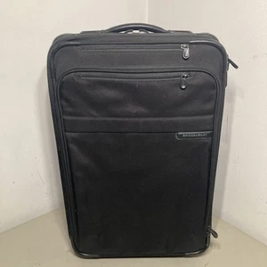 Briggs And Riley Black 22” Baseline Carry-On Upright 2 Wheel U122CX-4 - Picture 1 of 14