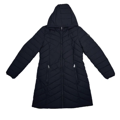 DKNY Womens Long Puffer Jacket / Coat- Black - Size M - Image 1 of 4