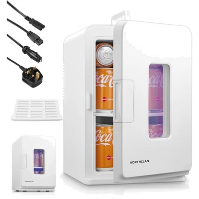 Mini Kühlschrank 15L Tragbar Kühl Heizfunktion Auto Büro Camping - Bild 1 von 4