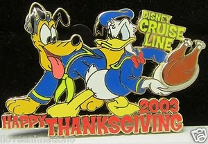 Pin AP a prueba de artista Disney DCL de Acción de Gracias Plutón y Pato Donald - Imagen 1 de 2
