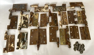 Huge Lot Hinges Hardware PARTS Antique Eastlake Victorian Steeple OVER 5 LBS. - Picture 1 of 7