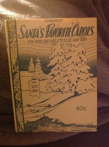 Cancionero vintage de 1942 llamado Santa's Favorite Carols. 10 villancicos. - Imagen 1 de 9