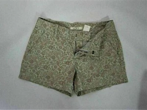 Nuevo con etiquetas Pantalones Cortos Ann Taylor LOFT Marrón Beige Estampado Algodón Mujer - Imagen 1 de 3