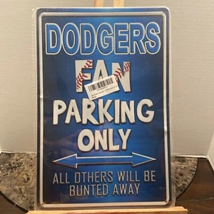 Dodgers Fan Parking Only Wand Blechschild 12x8 - Bild 1 von 6