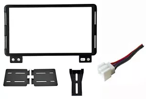 Car Radio Stereo CD Player Dash Install Mounting Trim Bezel Panel Kit + Harness - Picture 1 of 2