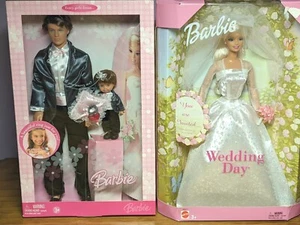 "Weding Day" Barbie Bride & "Every Girl's Dream" Ken Groom & Tommy Ring Bearer - Picture 1 of 9