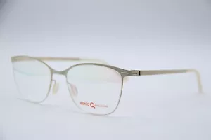 NEW ETNIA BARCELONA ESSEN WHGD WHITE, GOLD AUTHENTIC EYEGLASSES 55-18 145 - Picture 1 of 5