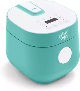 Arrocera digital de 4 tazas, PFAS y cerámica extraíble sin pfoa apta para lavavajillas Po - Imagen 1 de 8