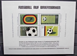 Germania 1974 Mondiali di calcio foglio MNH** non dentellato (C.J) - Foto 1 di 1