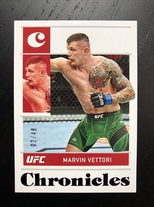 2022 Chronicles UFC Marvin Vettori Chronicles Purple Foil /49