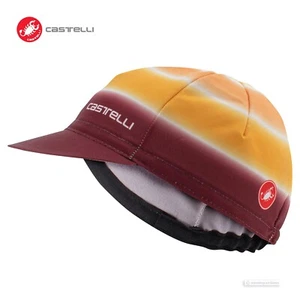 Castelli DOLCE Cycling Cap : SAND/BORDEAUX - One Size - Picture 1 of 2
