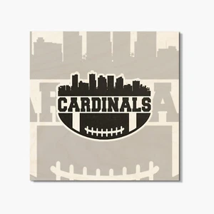 Montaña rusa cuadrada de madera Arizona Cardinals City NFL 4"" X 4 - Imagen 1 de 3