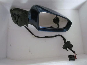 Außenspiegel rechts kpl. Audi A3 8P 2.0TDI 2008 Lacknr: LZ5C MauritiusBlauPearl - Bild 1 von 1