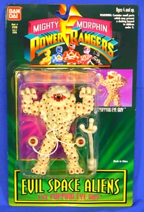 MIGHTY MORPHIN POWER RANGERS EVIL SPACE ALIENS EYE POPPING GUY 1994 BANDAI MOC - Picture 1 of 4