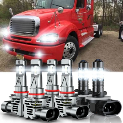 For Freightliner Columbia 2005-2017 9005 9006 881 Headlight Fog Lights Bulbs - Image 1 of 4