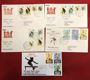 1971 FIJI 5 x FDC - Picture 1 of 1