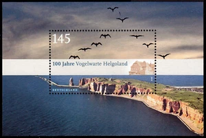 Federal Republic Block 77 100 Years Ornithological Station Helgoland, Mint - Picture 1 of 1